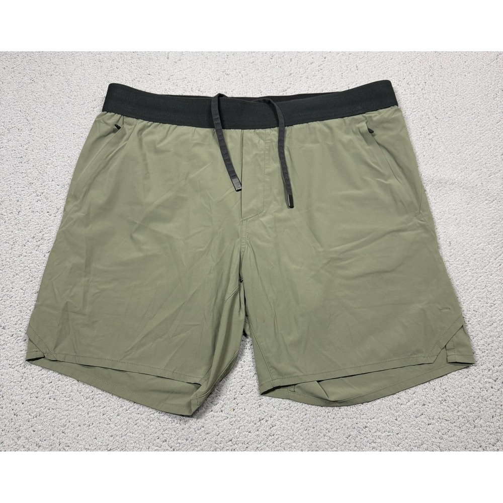 Ten Thousand Tactical Shorts Mens Large Green Lined 7 Inseam Training Athletic